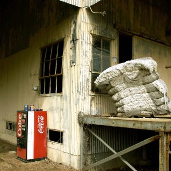 Coke machine and cotton bale, Hopsons Plantation, Clarksdale, MS