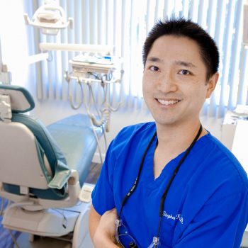 Portrait of Asian male dentist.