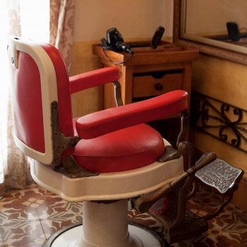 Old barbershop chair, Havana, Cuba