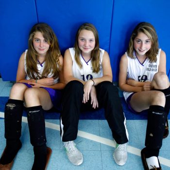 Female student athletes at the Perkiomen School, PA