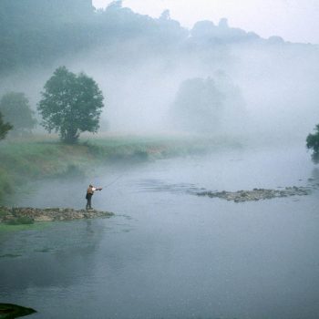 Fly fishing on River Nore, Ireland