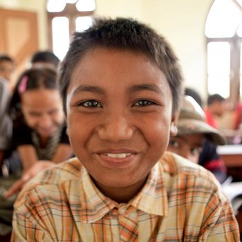 Student at Kopila Primary School, Surkhet, Nepal. Opening Our Eyes Movie.