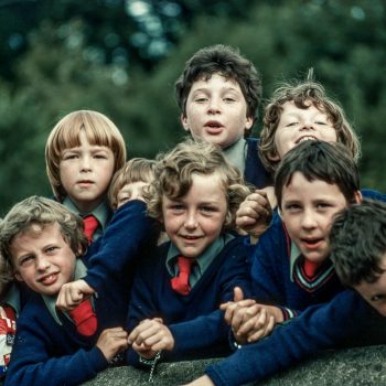 School boys in uniform, Blarney, Ireland